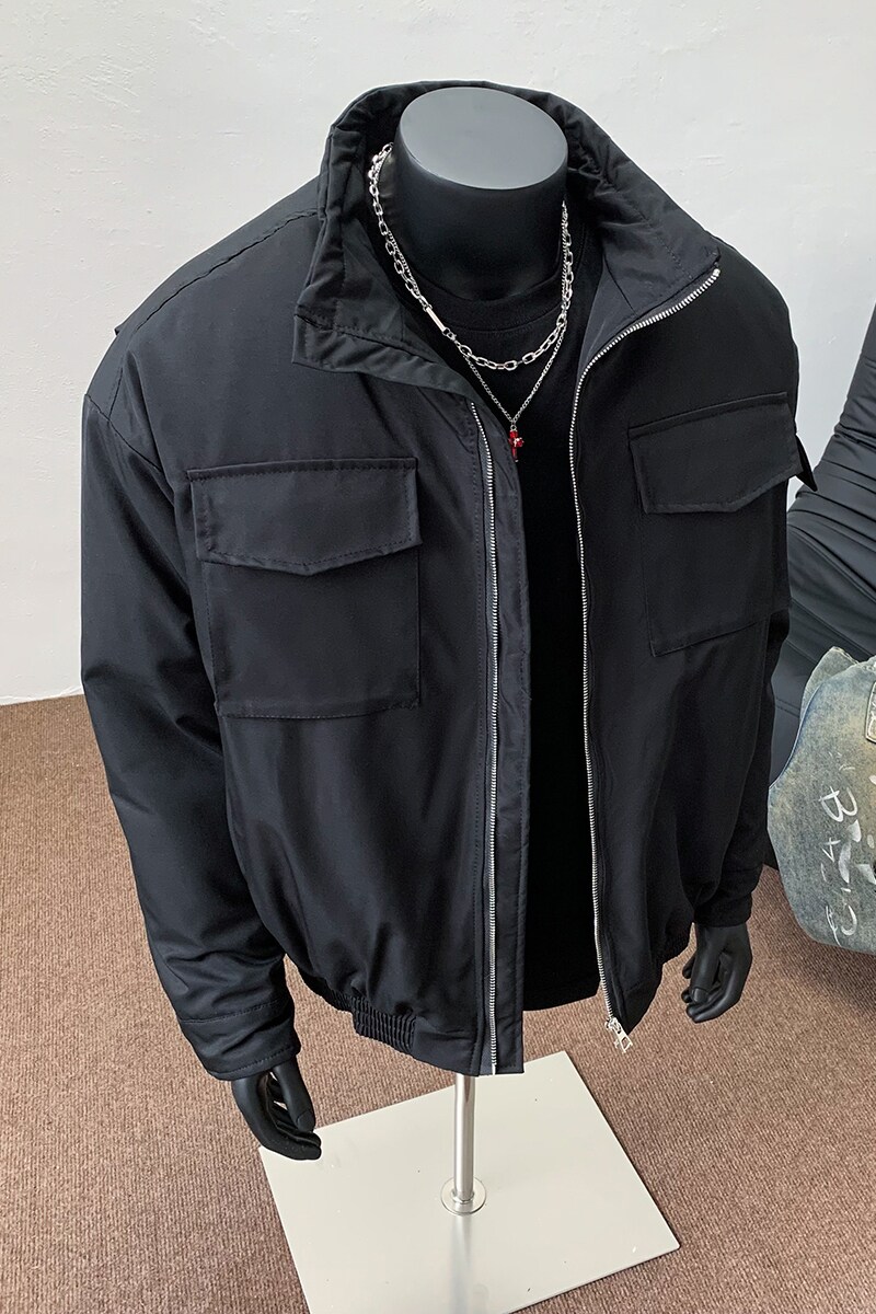 916-972-特P115无差价纯棉衣印花冬装美式工装立领棉服假模,男装棉衣,星座916