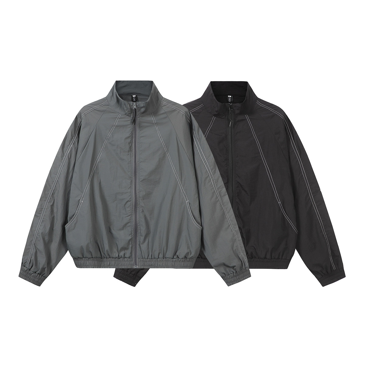 916-983-特P45无差价夏装新款运动美式轻薄夹克防晒衣白底，男装防晒衣，星座916