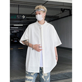 916-C66-特P35无差价棉可二开夏装中式短袖衬衫高街M-5XL，男装衬衫，星座916