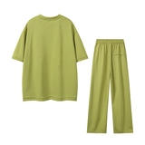 916-986-特P65无差价现货直播品质夏装套装短袖+长裤白底，男装T恤，星座916