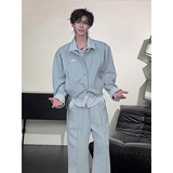 916-上衣W93-特P70裤K76-特P45无差价假两件套装可分开卖网图，男装休闲套装，星座916