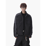 916-993-特P85深度库存春装拼接摇粒绒户外立领外套夹克无影墙，男装夹克，星座916