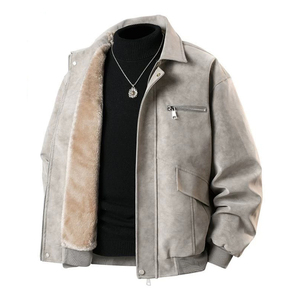 916-998-特P105无差价 现货 冬装皮棉衣座山雕皮衣加厚棉服 网图，男装皮衣，星座916