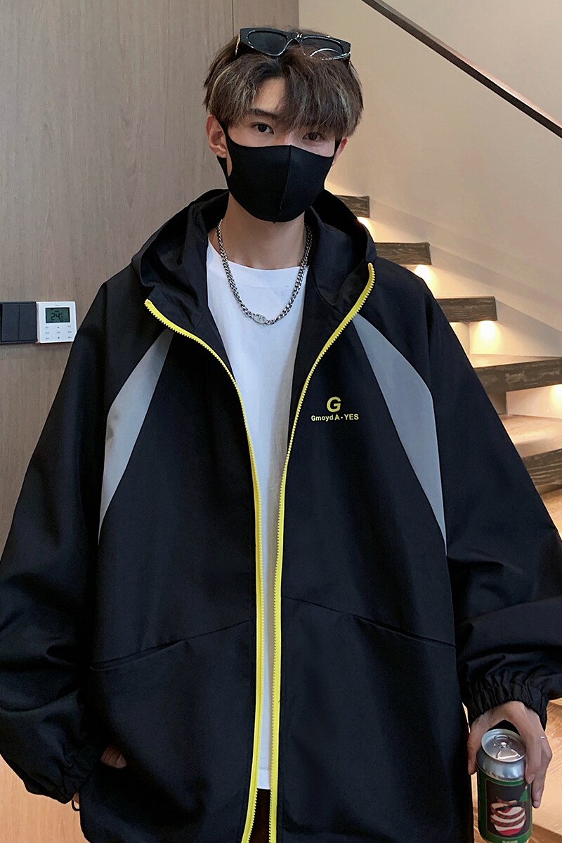 916-959-特P50无差价春装冲锋衣美式大码连帽夹克港风M-5XL,男装夹克,星座916