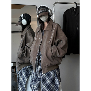 916-961-特P70无差价 春装新款美式大码PU皮衣夹克外套 中性M-5XL，男装夹克，星座916