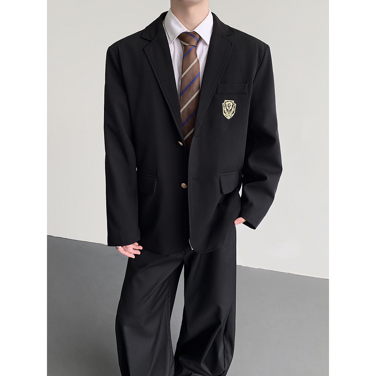 916-987-特P80无差价春装新款学院风小西装休闲西服港风,男装西服套装,星座916