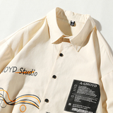 916-C12-P50棉春装美式宽松大码长袖衬衫白底，男装衬衫，星座916