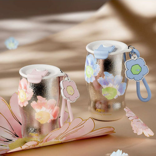 乐序纯钛抑菌便携保温吸管杯