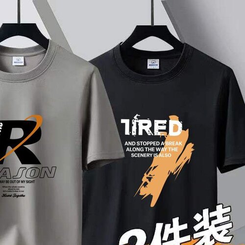 清仓捡漏外贸尾单剪标出口原单夏季纯棉短袖t恤百搭宽松印花上衣