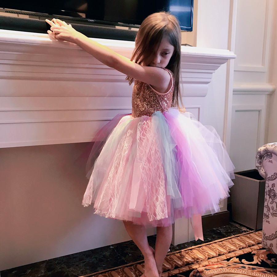 女童演出服晚礼服女连衣裙