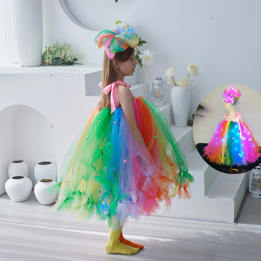儿童万圣节糖果礼服小女孩彩虹蓬蓬裙女童高端生日摄影女宝宝女孩,童装/婴儿装/亲子装,儿童礼服,淘宝优惠券,粉丝福利购,淘宝优惠卷