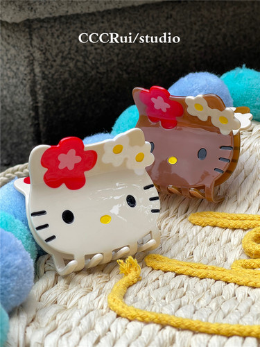 CCCRUI原创可爱Kitty醋酸抓夹