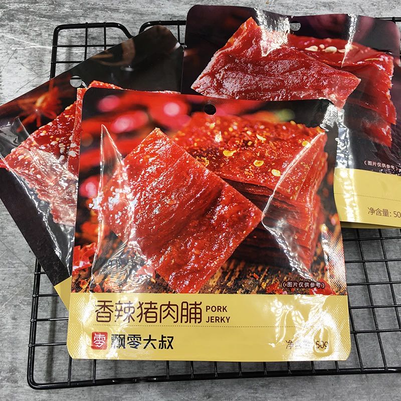 飘零大叔猪肉脯50g猪肉干手撕办公室休闲零食原味蜜汁香辣包邮50g