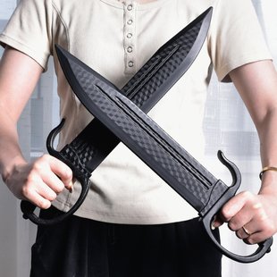 八斩刀武术练习蝴蝶双刀聚丙烯塑料咏春刀高强度训练对打一体道具