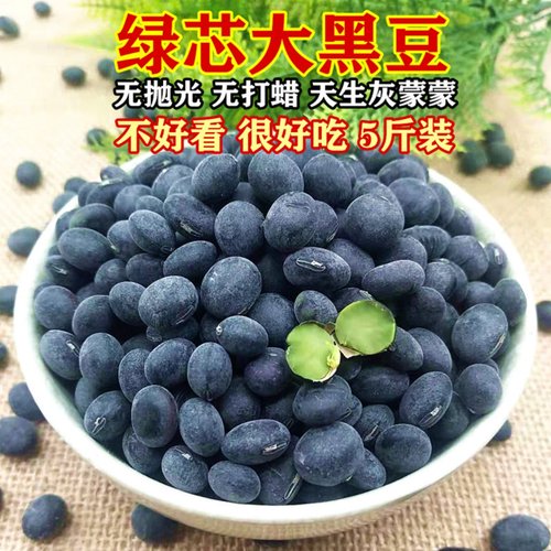 绿芯黑豆大黑豆苏北乌豆5斤大包