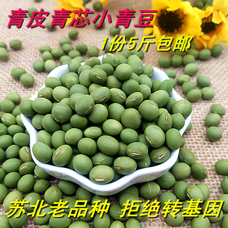 双青豆绿芯干青豆杂粮青仁小青豆农家自产新货散装干毛豆1份包邮