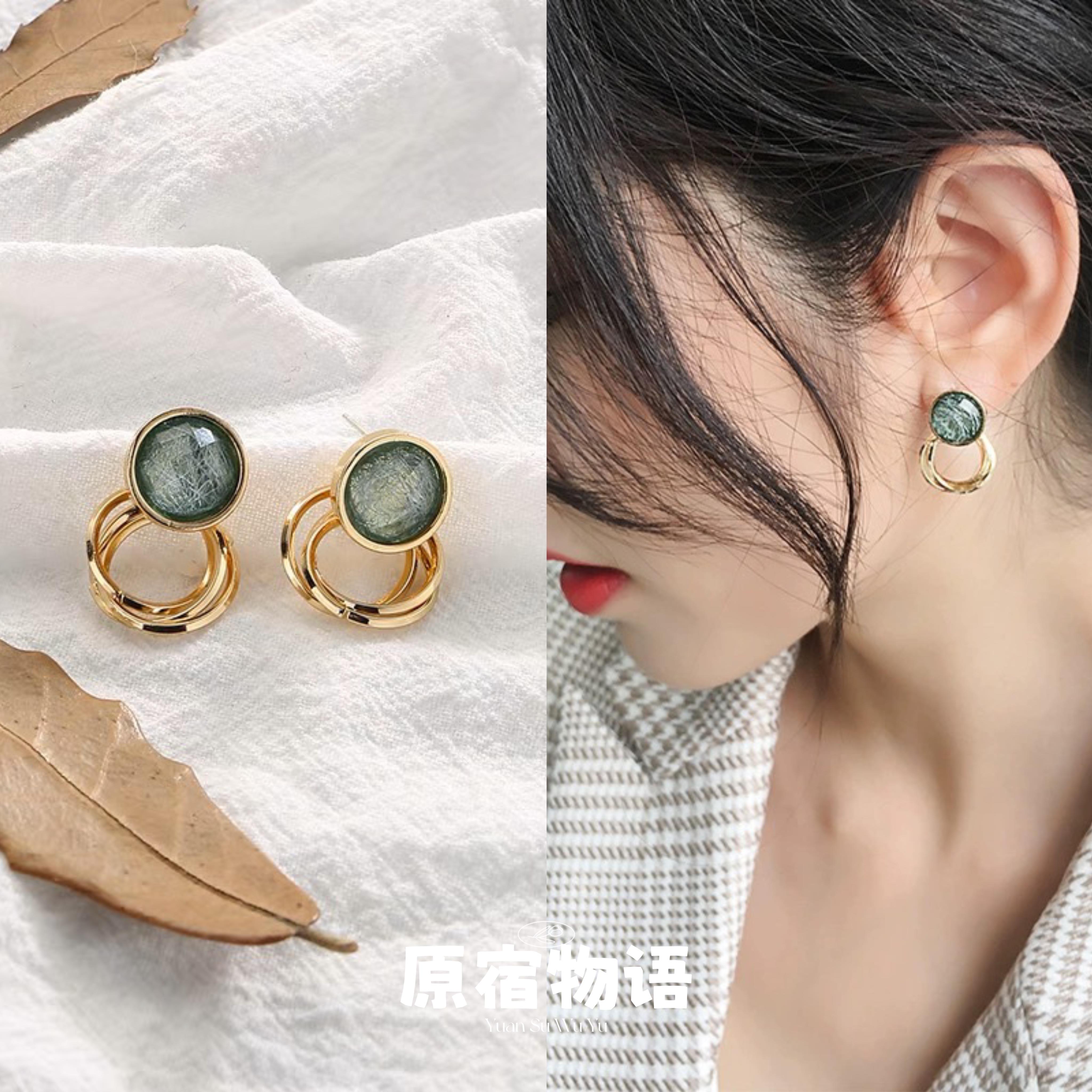 法式复古无耳洞蚊香盘耳夹