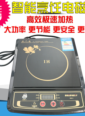 家用智能烹饪电磁炉 大功率炒菜火锅炉 多功能电池炉按键式操控
