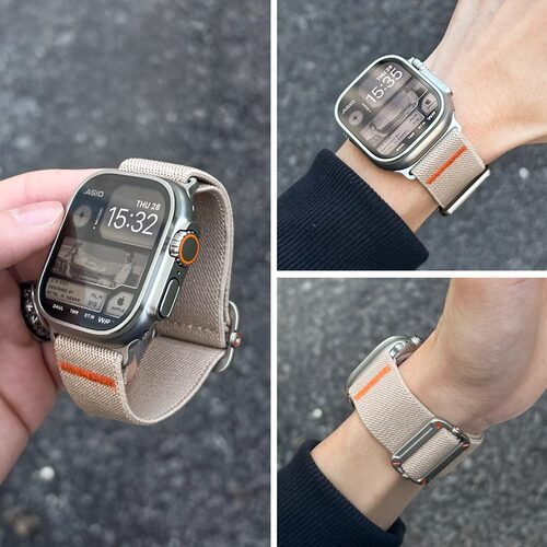 山丘扣尼龙编织iWatch10987表带