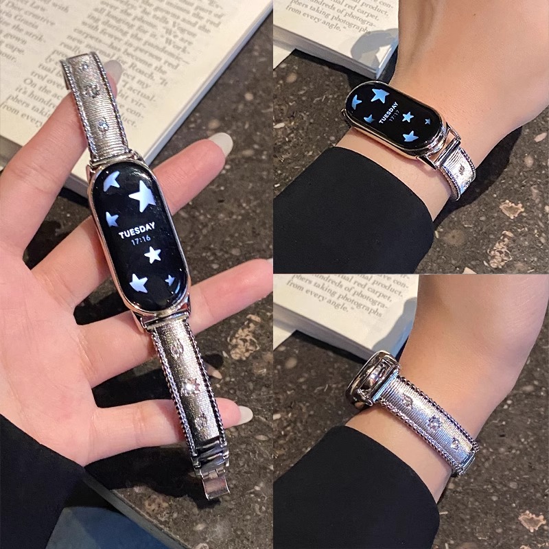 星芒手镯适用小米手环表带