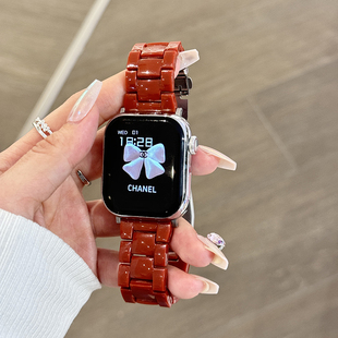 新年氛围感三株亚克力表带适用小米手环9pro8pro红米watch5 4男女