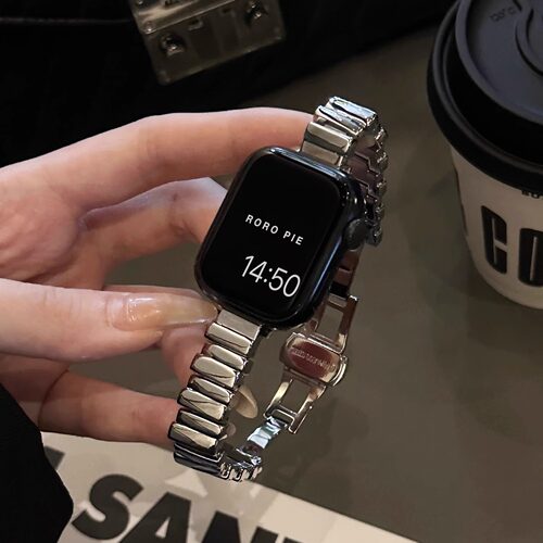 适用iwatch金属蝴蝶扣表带