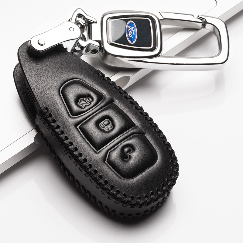 福特翼虎钥匙套2019款福克斯专用19新福睿斯真皮车钥匙包扣女2018