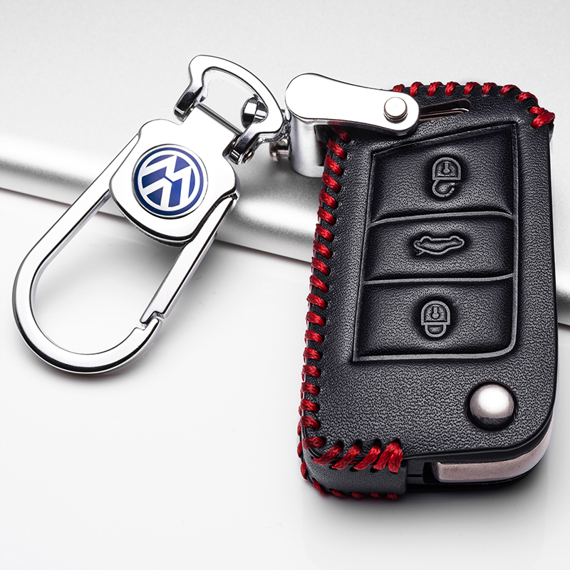 大众朗逸plus真皮舒适版钥匙包扣