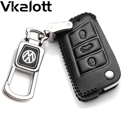 2019款一汽福斯汽车捷达VS5车钥匙套真皮福斯tcross途铠遥控包扣