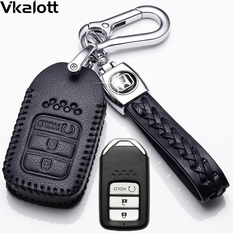 适用于东风本田CRV钥匙套2019款CRV钥匙包扣专用真皮汽车男女通用