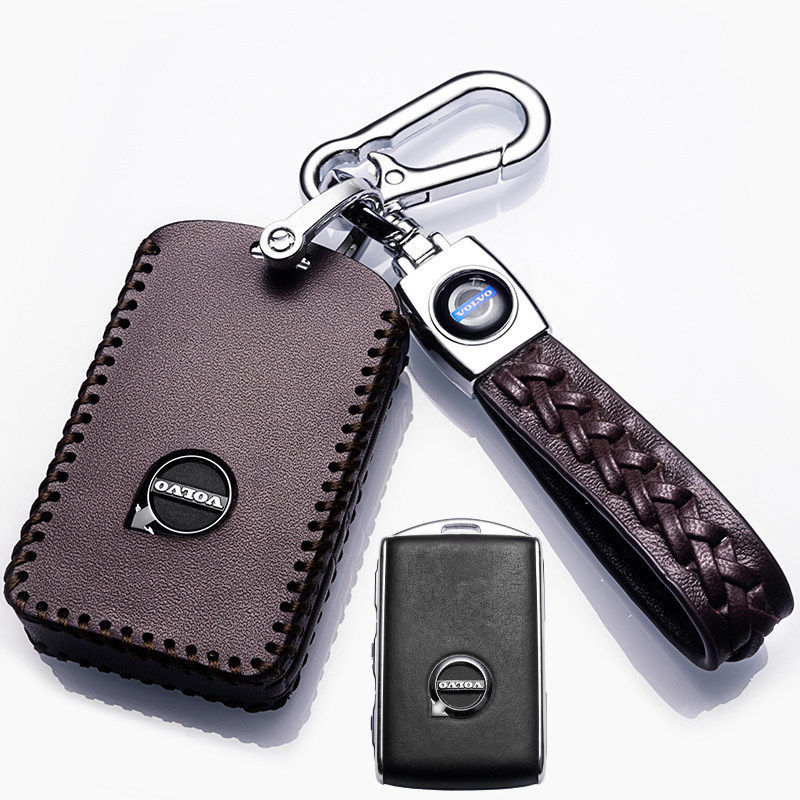 2021款沃尔沃XC90钥匙套19/18款专用真皮汽车钥匙保护套xc90