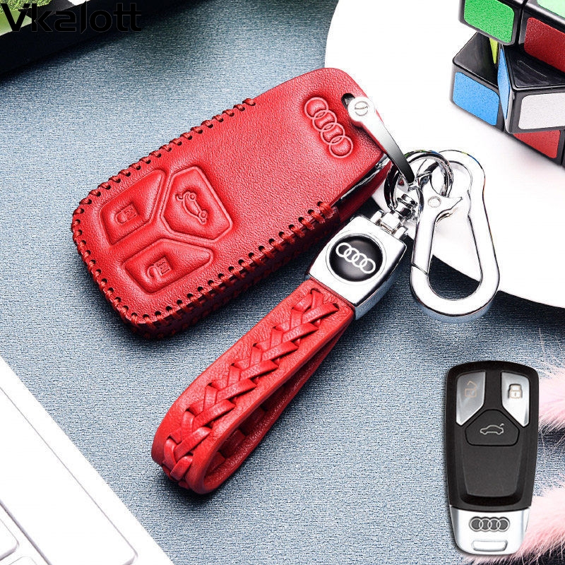 适用于全新2022款奥迪A4L钥匙套21款奥迪a4l真皮钥匙包时尚20款19