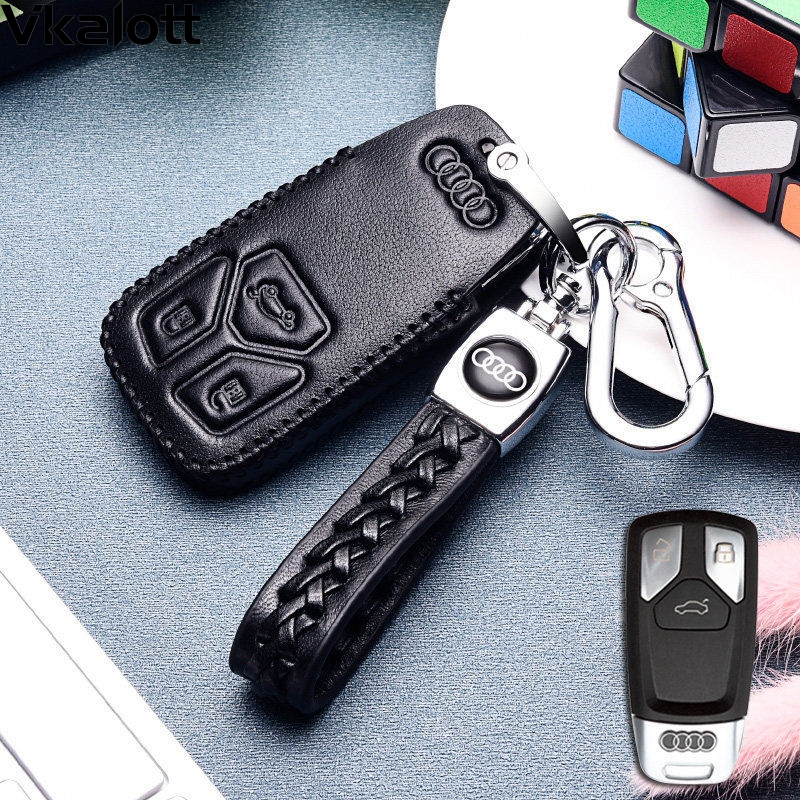 适用于新奥迪a4l钥匙套2022款真皮钥匙包A4L高档钥匙套2021款19款