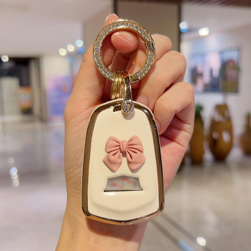 适用於凯迪拉克ct5钥匙套xt5车xt4女士ct6高档atsl扣xts壳xt6包