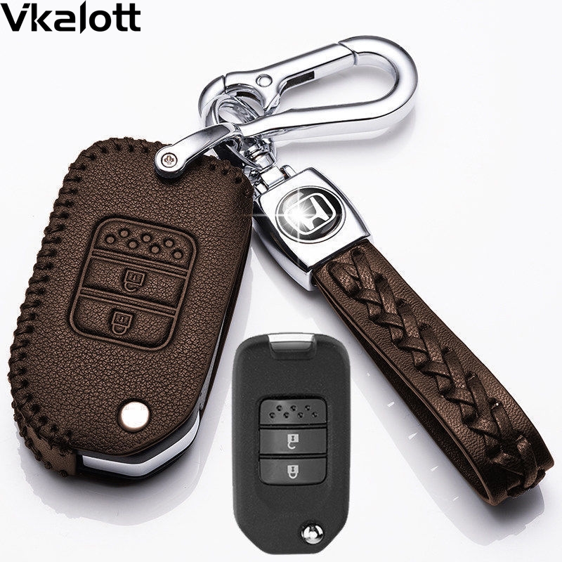 适用于2022本田CRV钥匙套2021款crv真皮插钥匙启动19款17款钥匙包