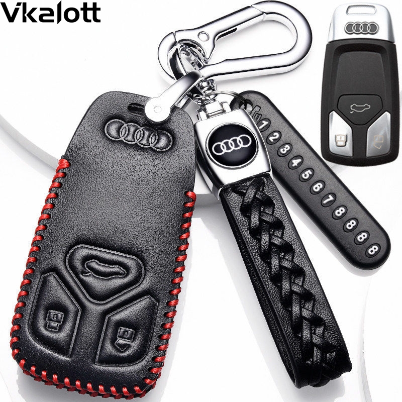 适用于2022款奥迪A4L钥匙套2021款奥迪a4l真皮车钥匙包20款19款18