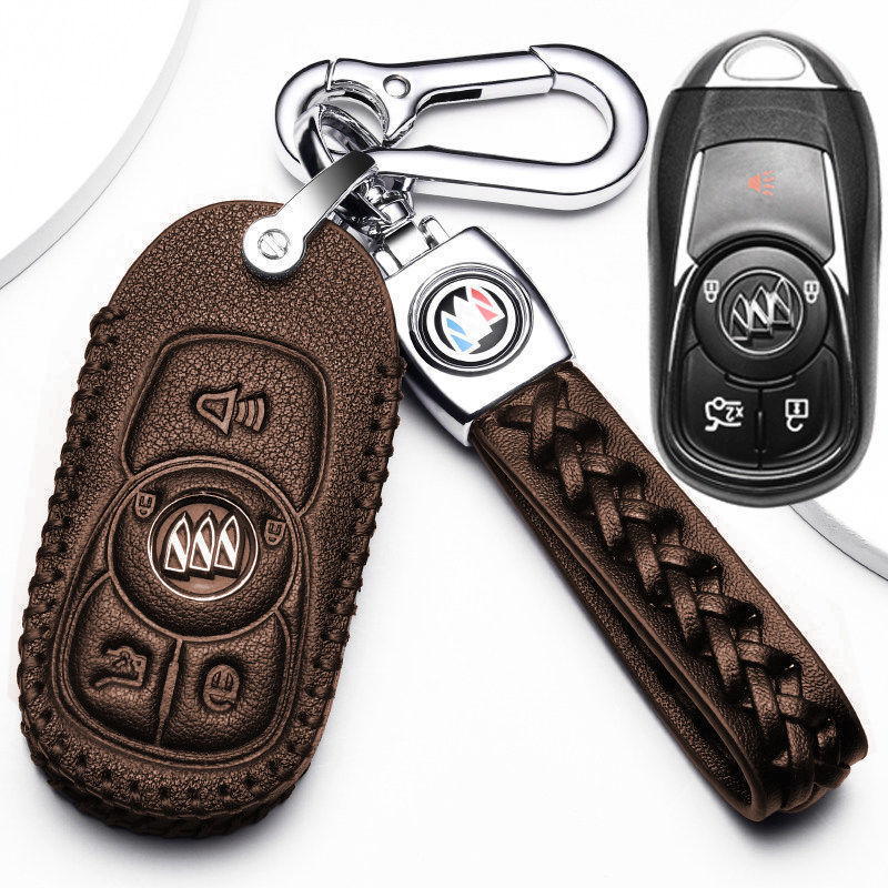 适用于2022款别克君威上汽通用君威552钥匙套21款GS遥控真皮包扣