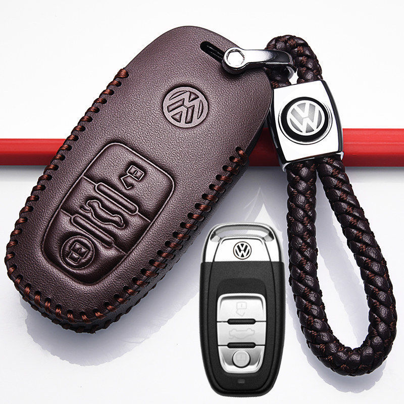 2021款大众辉昂钥匙套真皮16-19款专用辉昂380TSI一键启动汽车