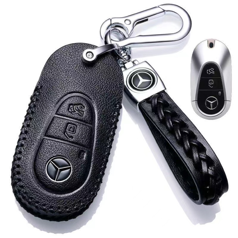 2023款宾士EQS SUV钥匙套专用宾士EQS450+4MATIC先锋豪华版真皮包