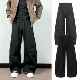 西裤 弯刀裤 女做旧水洗阔腿裤 美式 2026复古经典 男裤 高街oversize裤