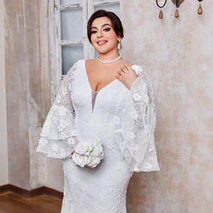 Africa female women wedding dress white long maix party 礼服