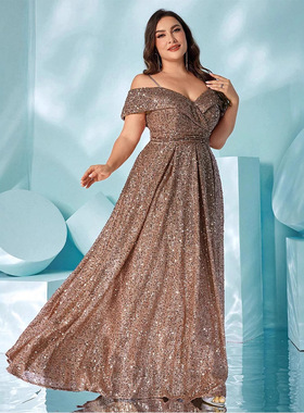plus size evening party dresses long maxi birthday big size