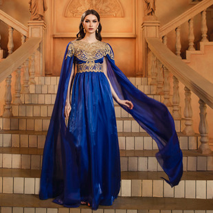 Wedding dress blue long women maxi dress birthday ball dress