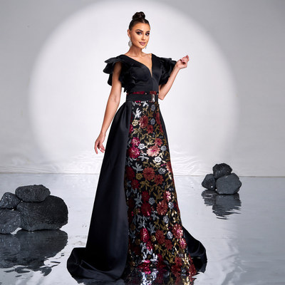 maxi party dress birthday long evening night dress 礼服长裙