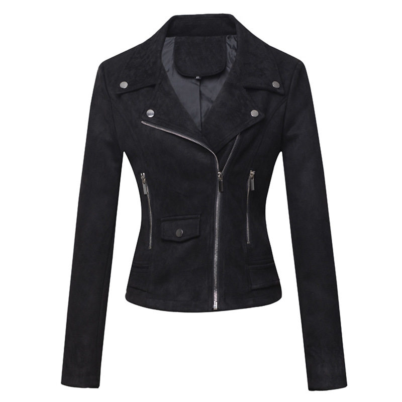 women jacket coat new fashion 跨境新款欧美女装机车外套女短款