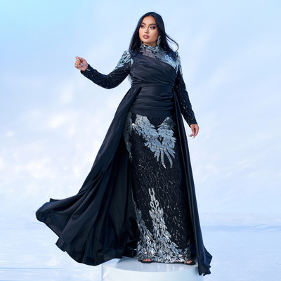 plus size evening women party formal dress gown ladies dress