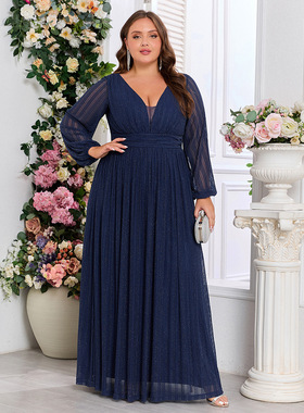 Evening Dress plus size gown Party Dress 适合丰满女士礼服裙