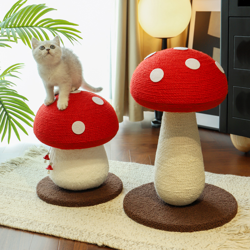 红蘑猫抓板剑麻转盘猫抓柱