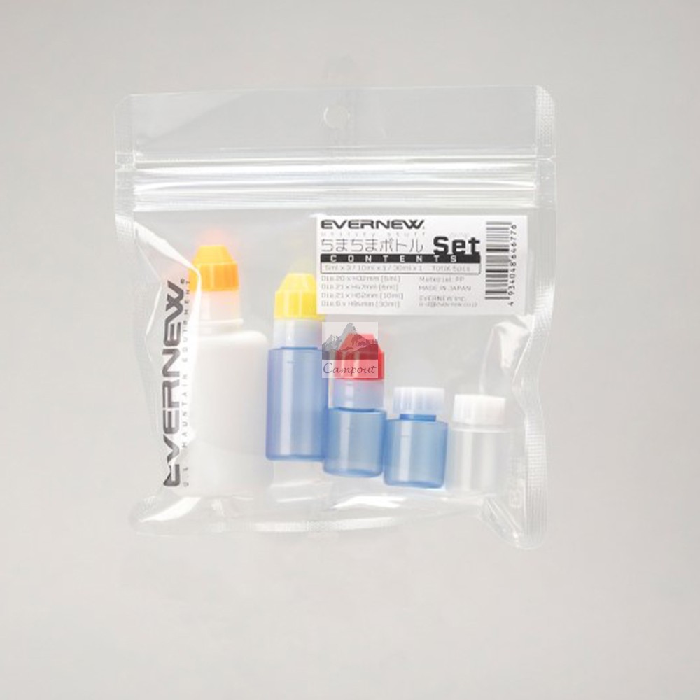 EVERNEW Petit Bottle Set爱玩牛户外调料瓶套装露营调味罐EBY747
