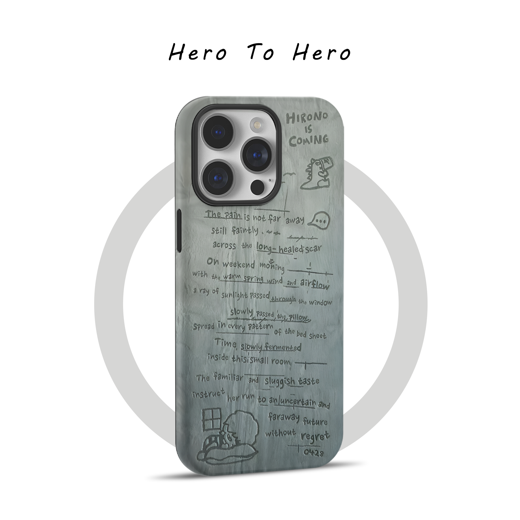 HIRONO小野适用苹果16promax手机壳软磁吸iPhone15复古14小众高级感13个性12插画华为vivo小米手机壳全包好看